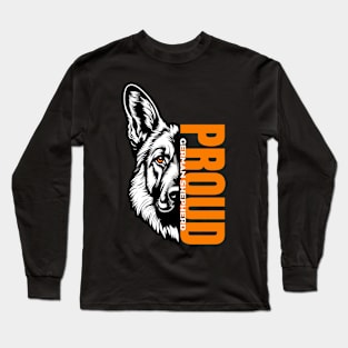 Majestic German Shepherd Design: Unleashing Proud in Every Detail Long Sleeve T-Shirt